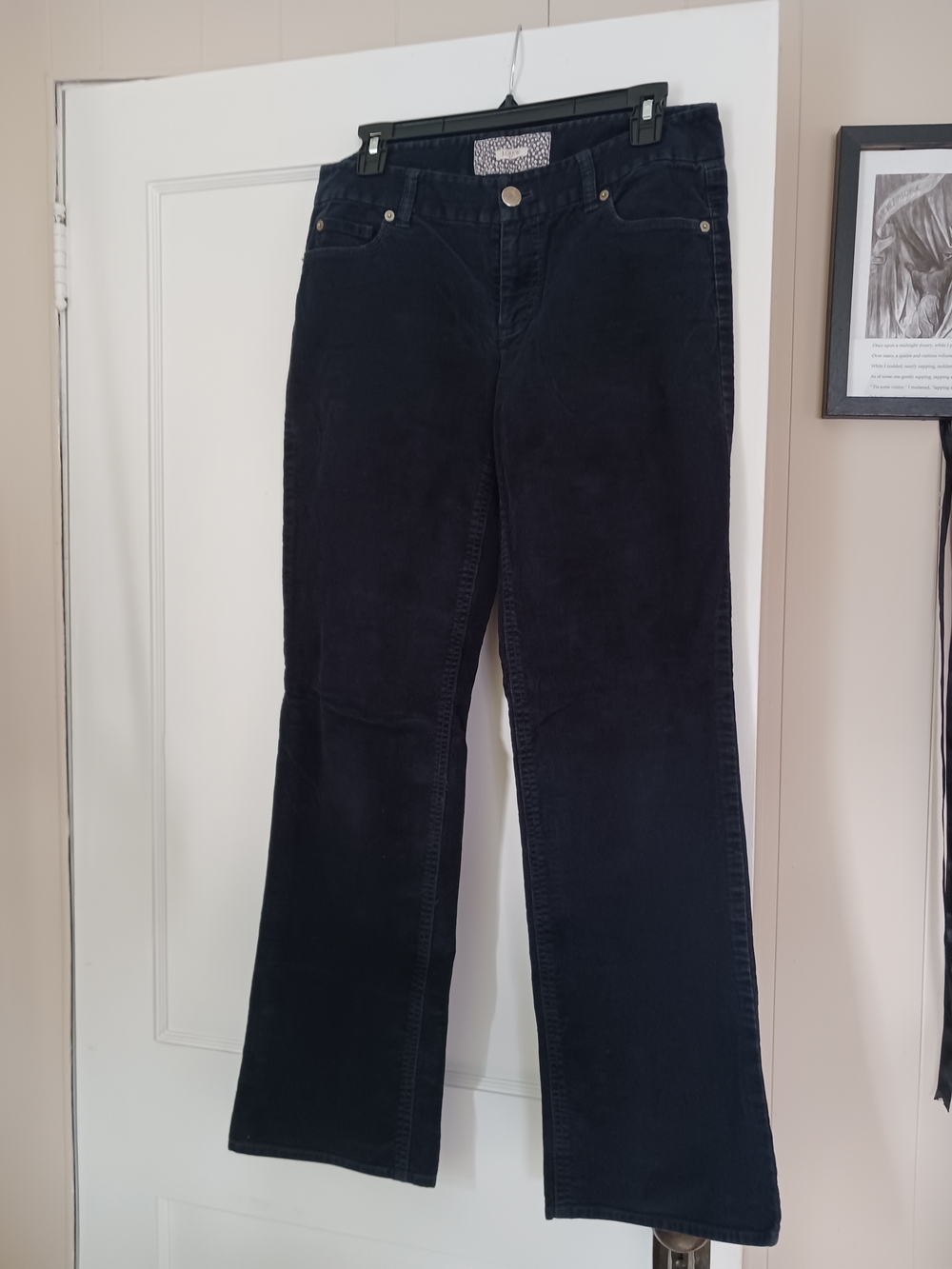 J.Crew Black Corduroy Bootcut Pants
